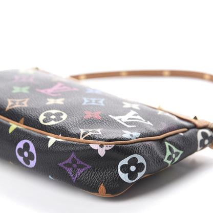 Louis Vuitton Monogram Multicolor Pochette Accessories Black 7 of 10
