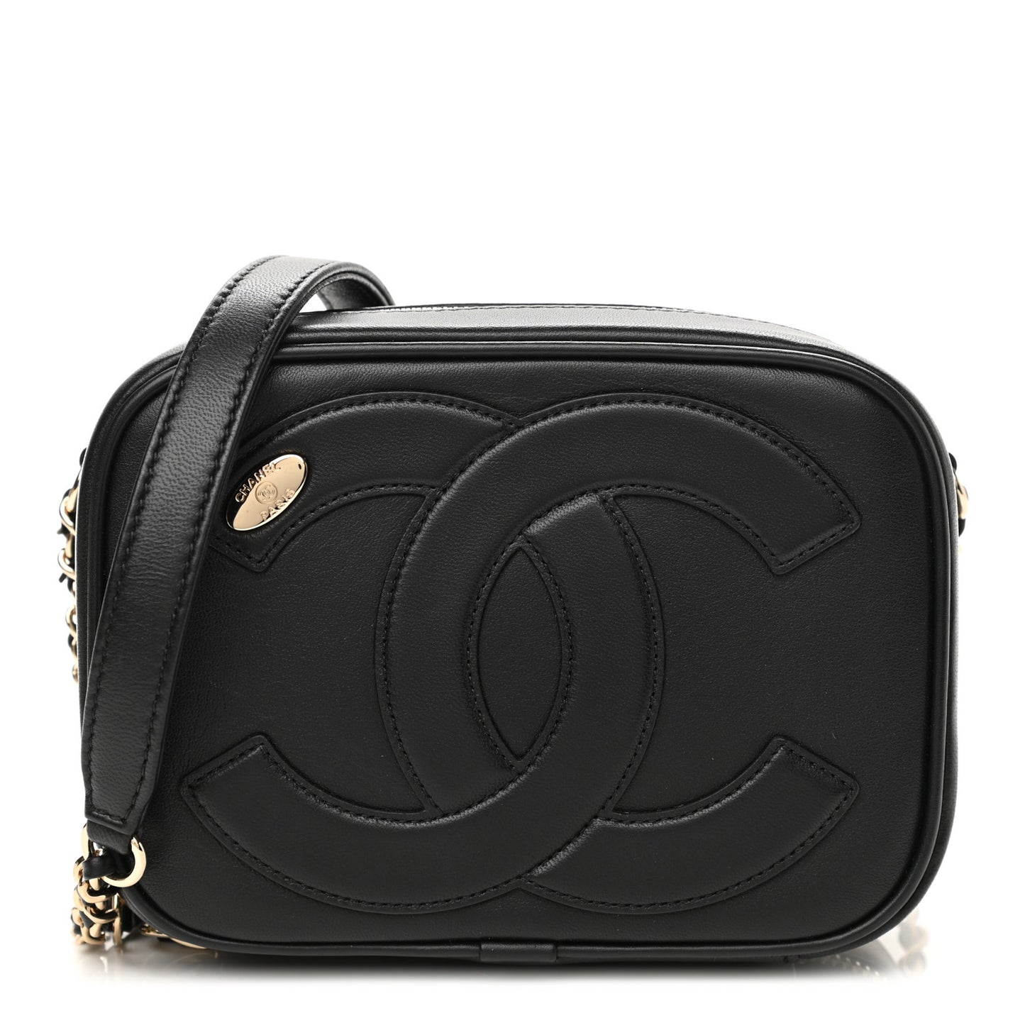 Calfskin CC Mania Camera Case Black