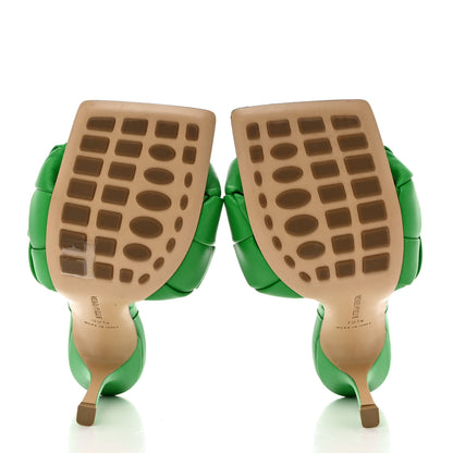 Bottega Veneta Nappa Maxi Intrecciato Lido 90mm Mule Sandals 38 Grass 39.5 Grass 5 of 7