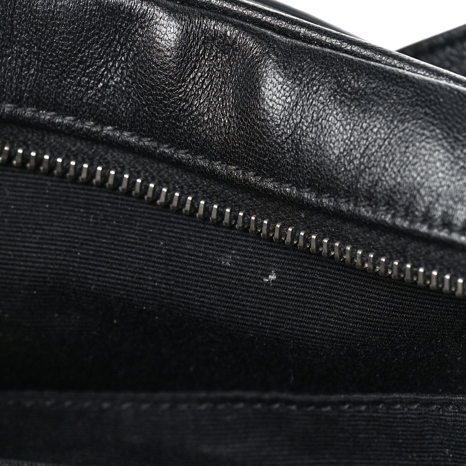 Saint Laurent Calfskin Heart Embossed Monogram Belt Bag Black 8 of 8