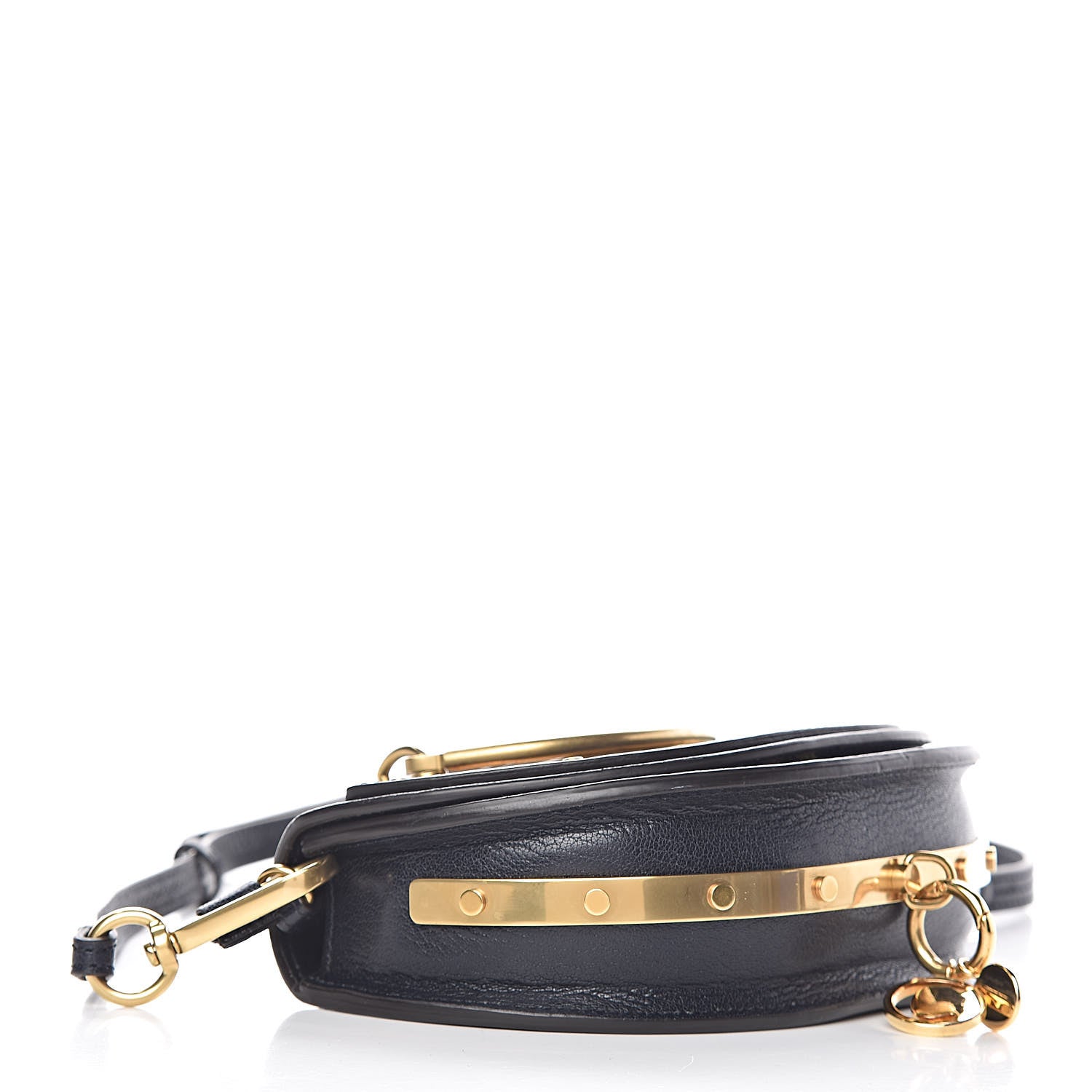 Chloe Calfskin Small Nile Bracelet Minaudiere Bag Black 4 of 13