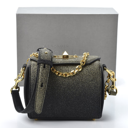 Alexander McQueen Glitter Degrade Box Shoulder Bag 16 Black Gold 9 of 9