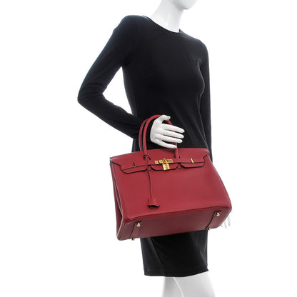 Hermes Togo Birkin 35 Rouge Grenat 2 of 38