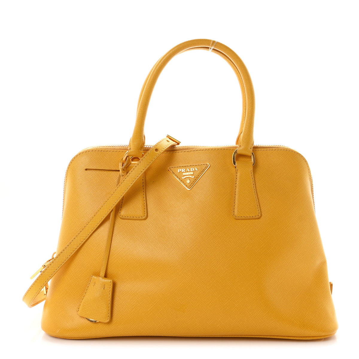 Saffiano Lux Medium Promenade Tote Mimosa