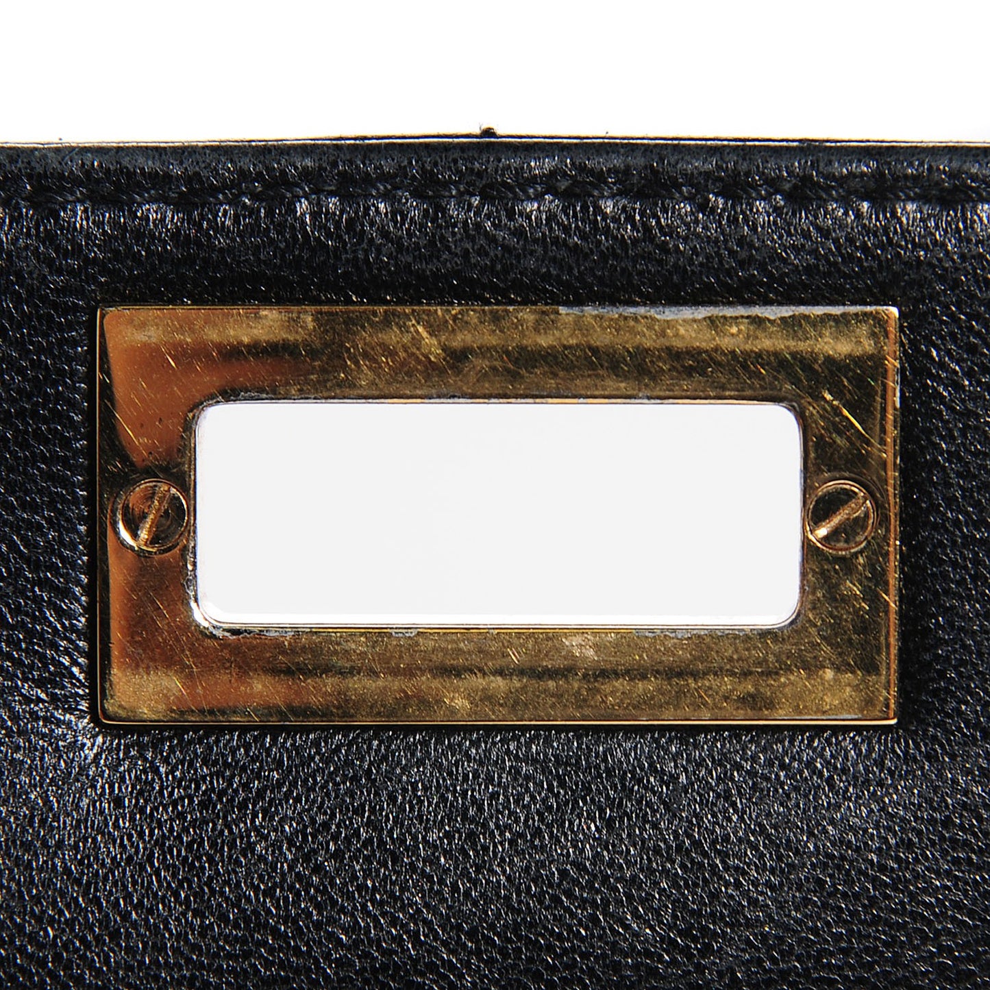 Lambskin Chocolate Bar Accordion Mademoiselle Flap Black