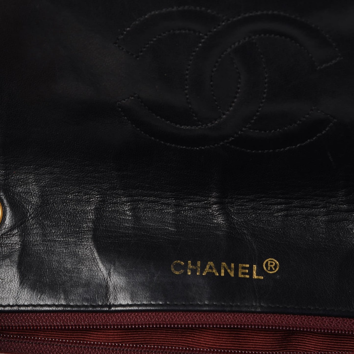 Lambskin Quilted Medium Single Flap Black