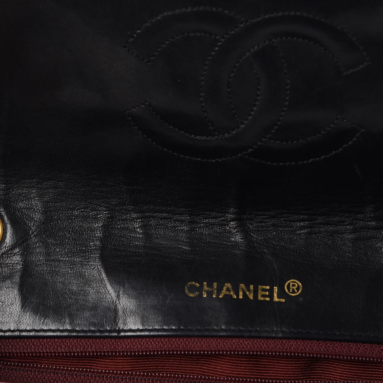 Chanel Lambskin Quilted Medium Single Flap Black 9 of 11