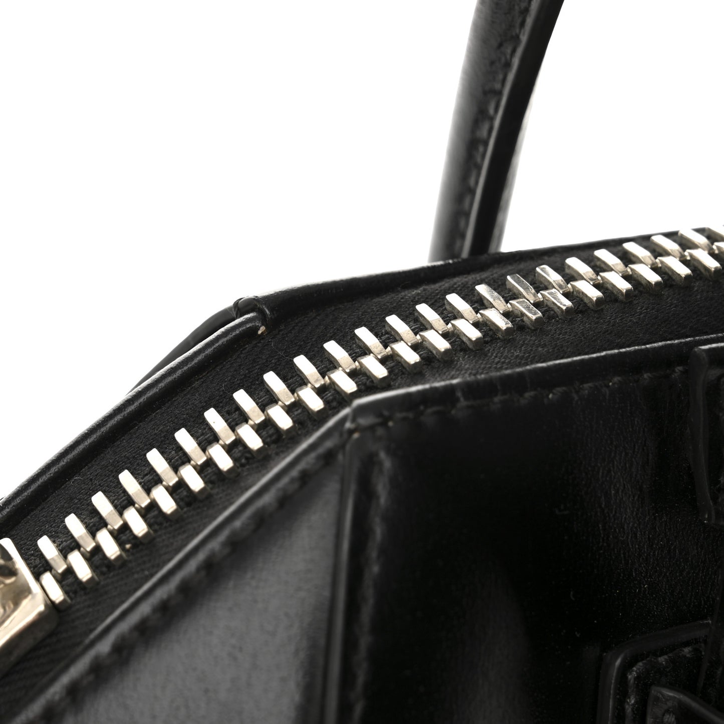 Shiny Lord Calfskin Mini Antigona Black