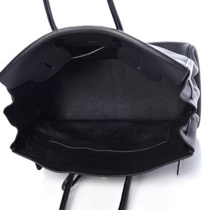 Hermes Taurillon Clemence Birkin 35 Black 8 of 39