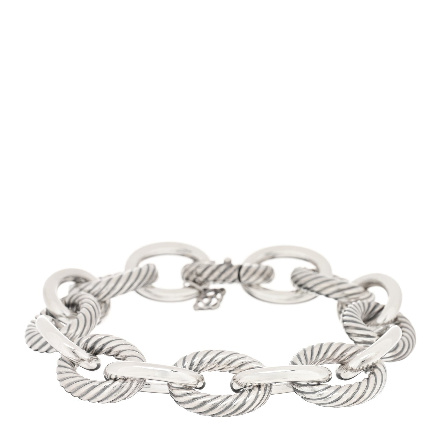 Sterling Silver 17mm Extra Large Oval Link Bracelet