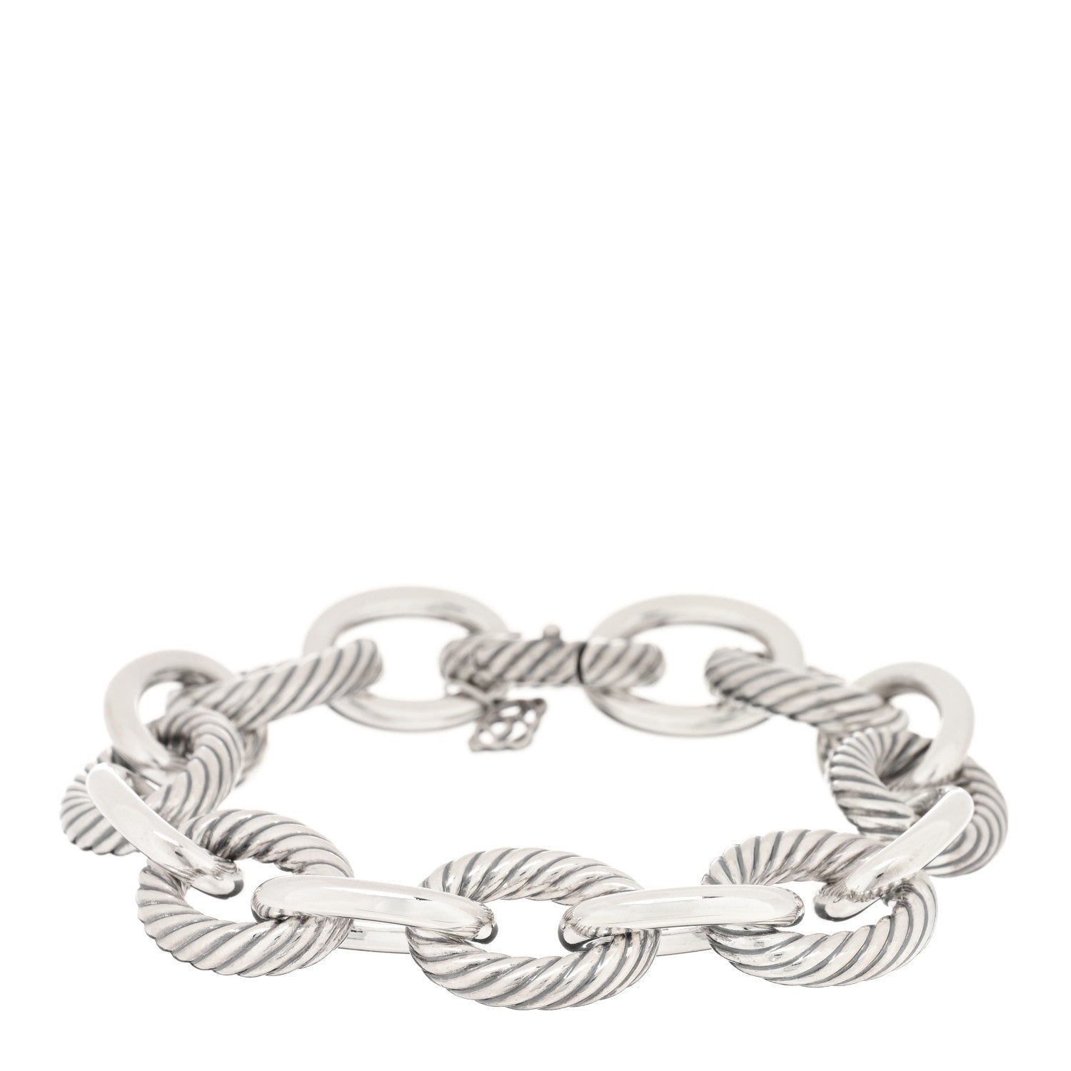 David Yurman Sterling Silver 17mm Extra Large Oval Link Bracelet 1 of 3