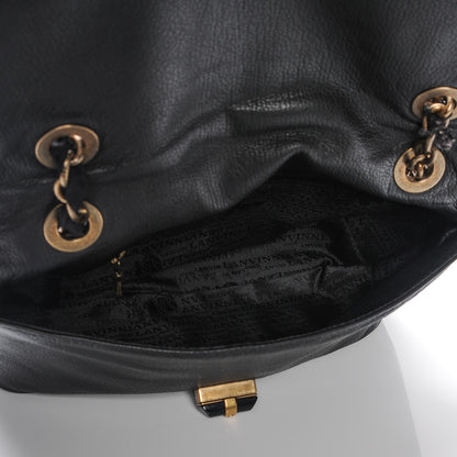 Lanvin Goatskin Medium Happy Shoulder Bag Black 5 of 9