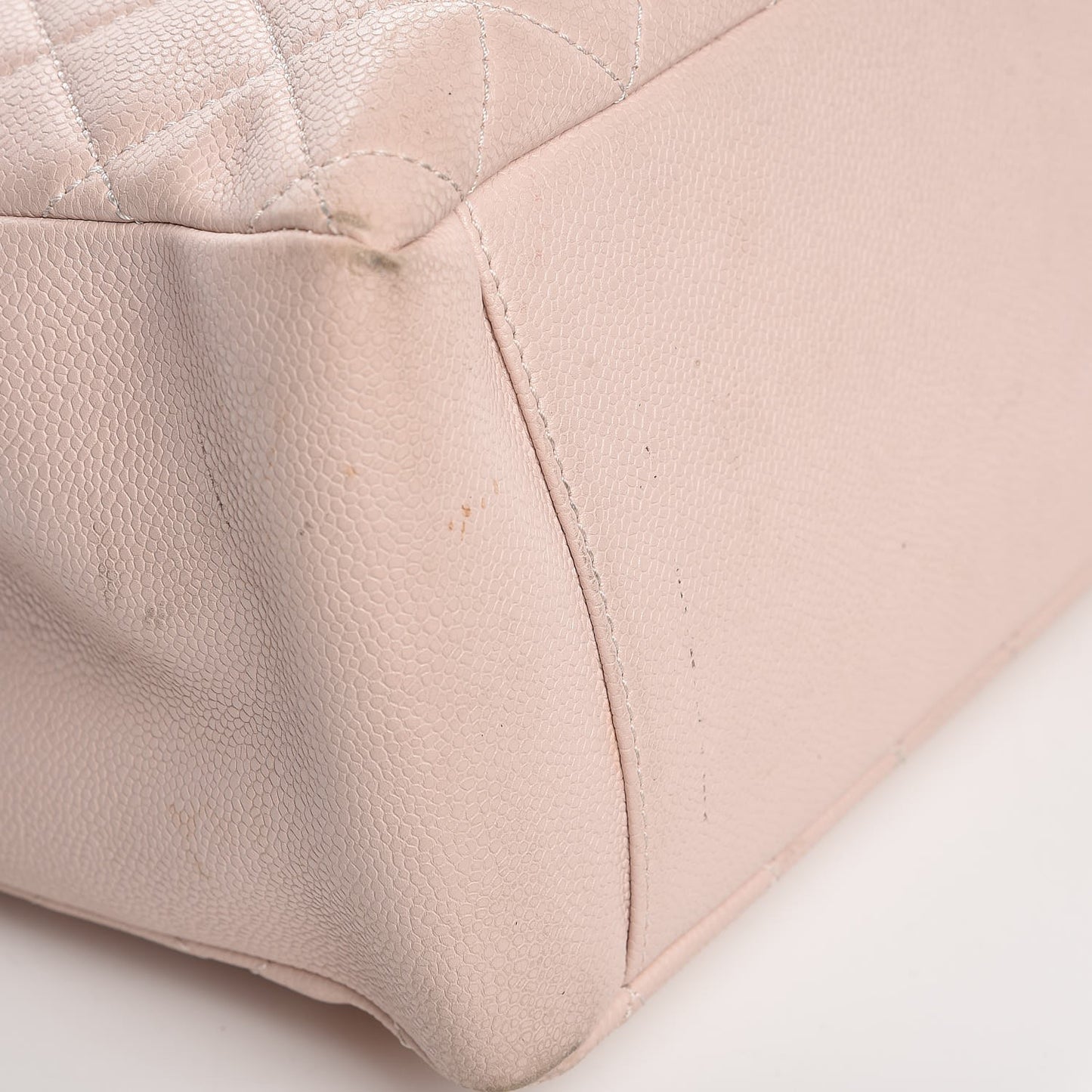 Caviar Quilted Grand Shopping Tote GST Light Pink