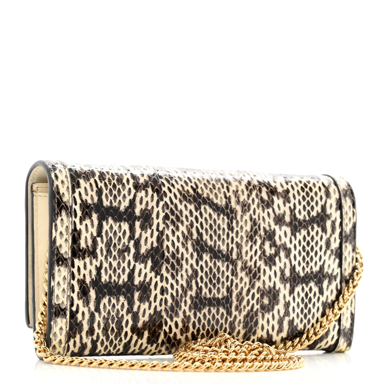 Gucci Snakeskin GG Ophidia Wallet On Chain Roccia 3 of 14