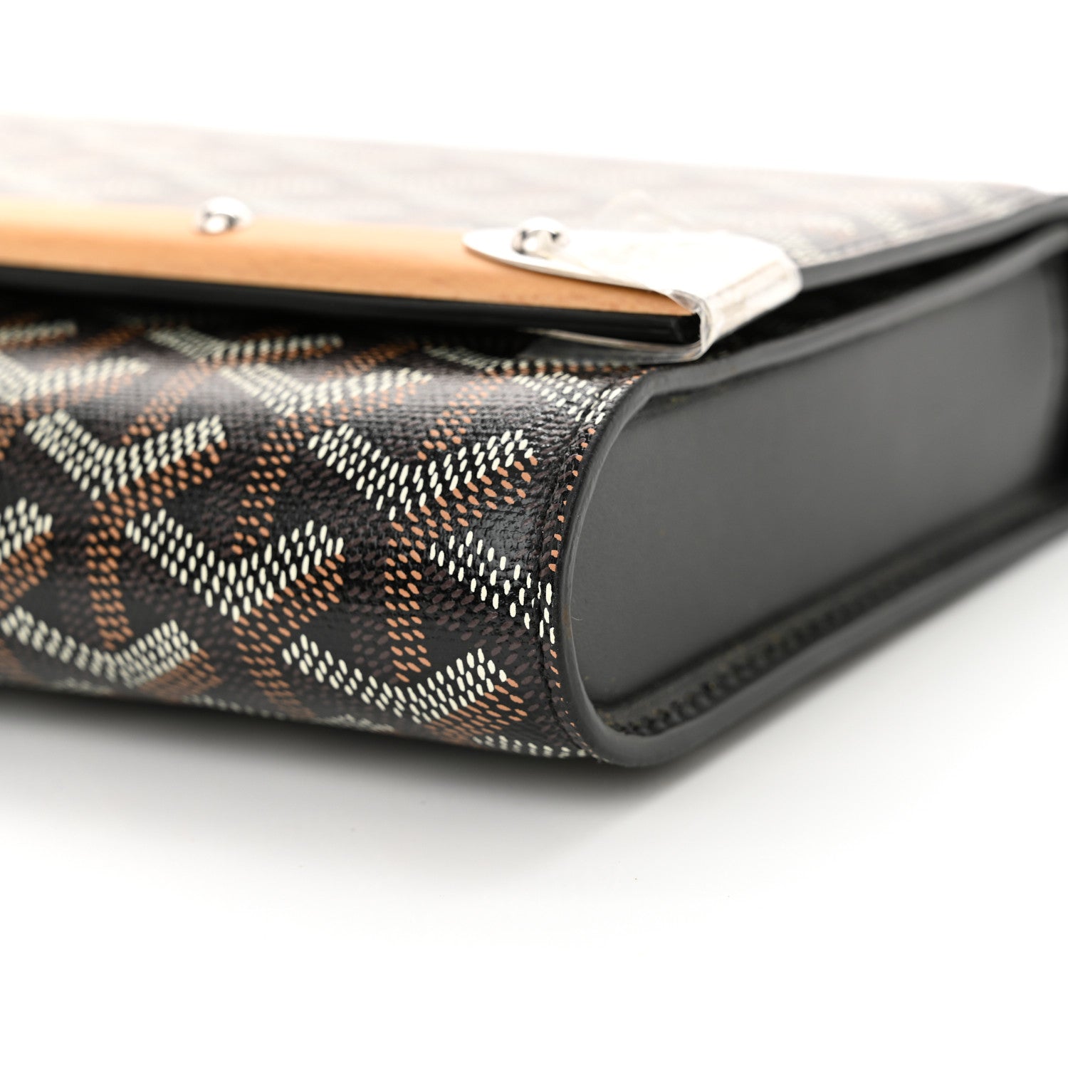 Goyard Goyardine Monte Carlo Bois Clutch With Strap Black 9 of 9