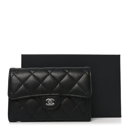 Chanel Caviar Quilted Medium Flap Wallet Black 9 of 9