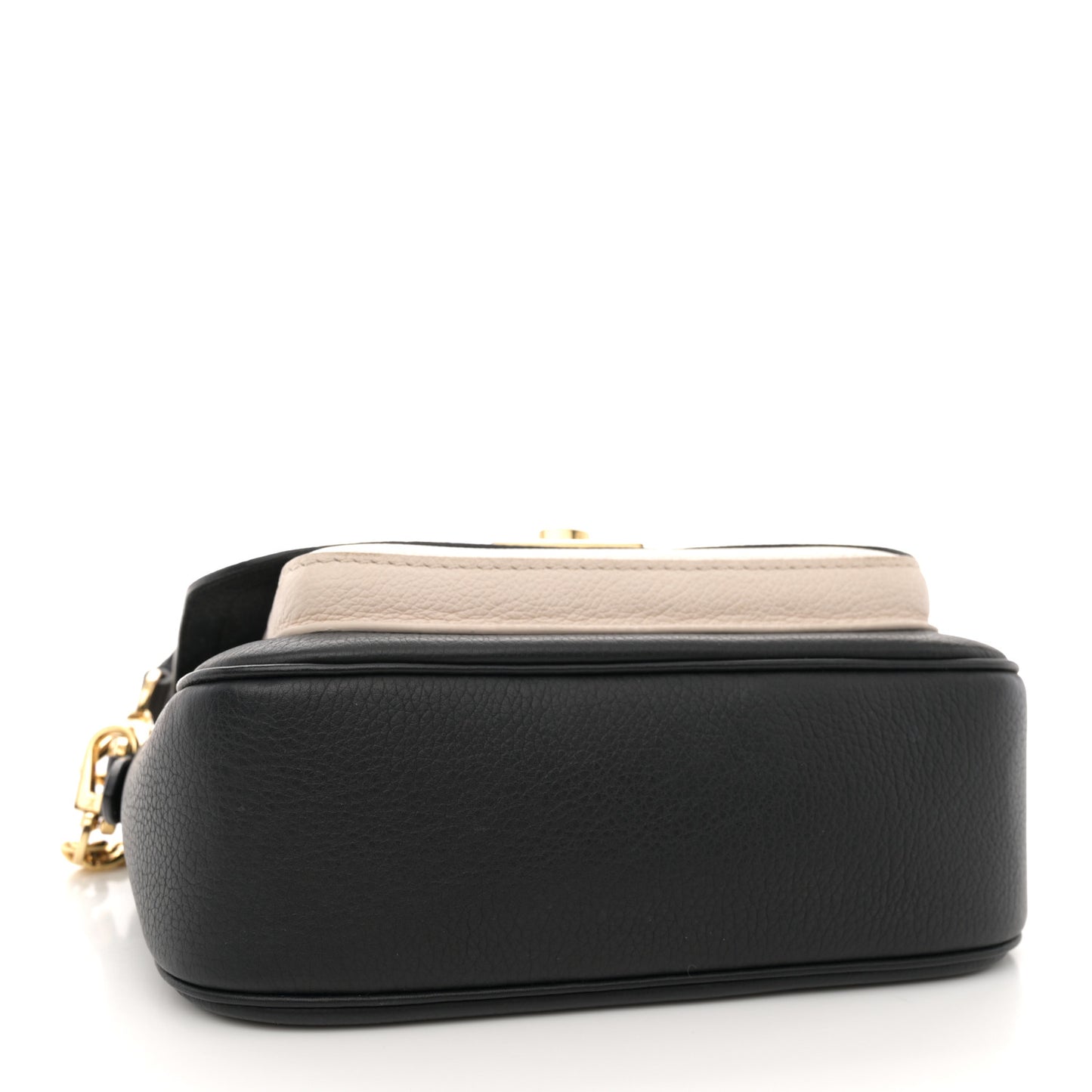 Grained Calfskin Lockme Tender Black