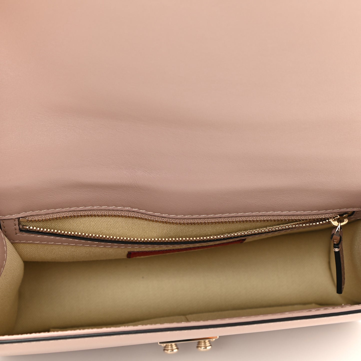 Vitello Medium Glam Lock Rockstud Flap Poudre