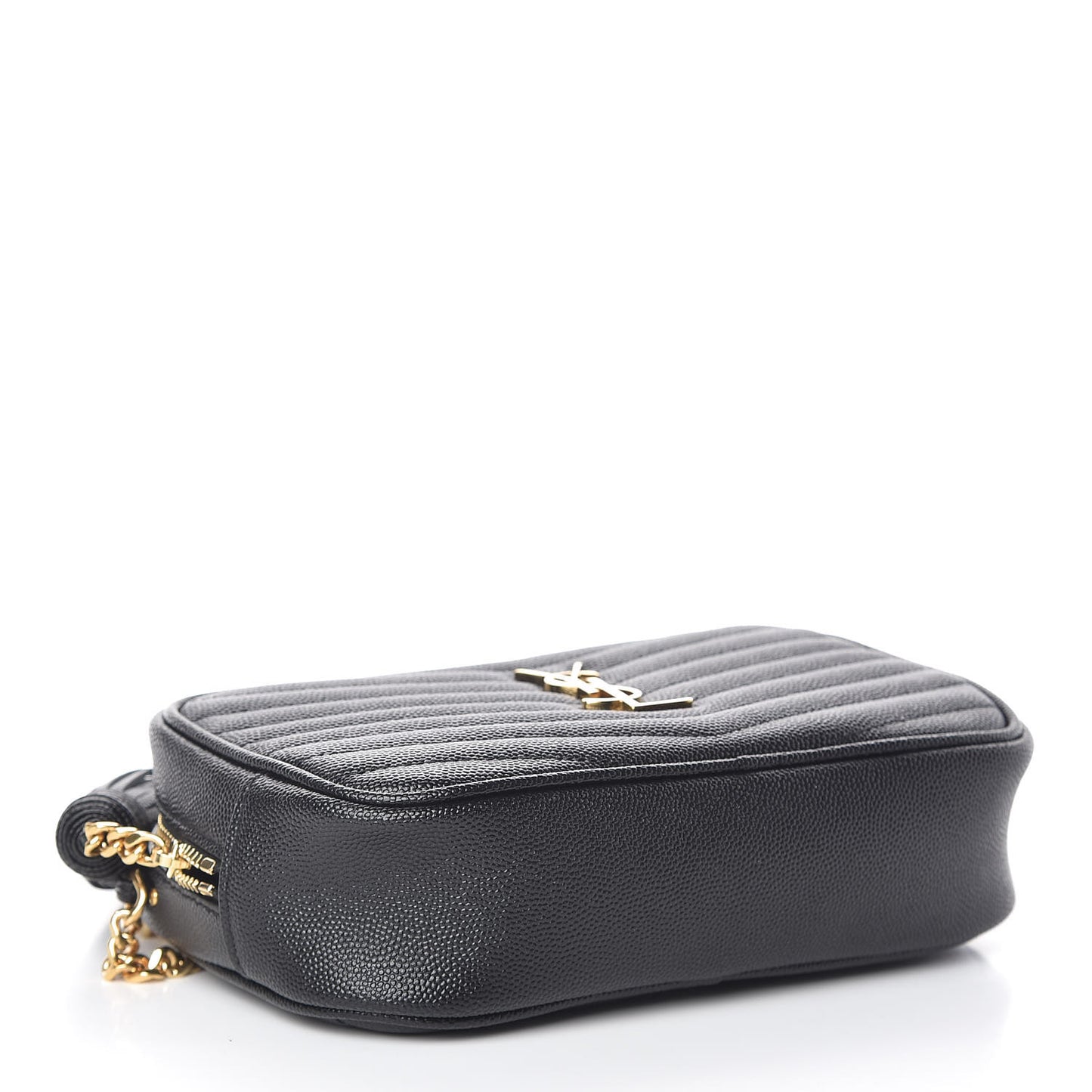 Grain De Poudre Matelasse Monogram Mini Lou Camera Bag Black