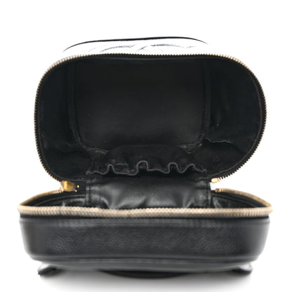 Chanel Caviar Vanity Cosmetic Case Black 5 of 10
