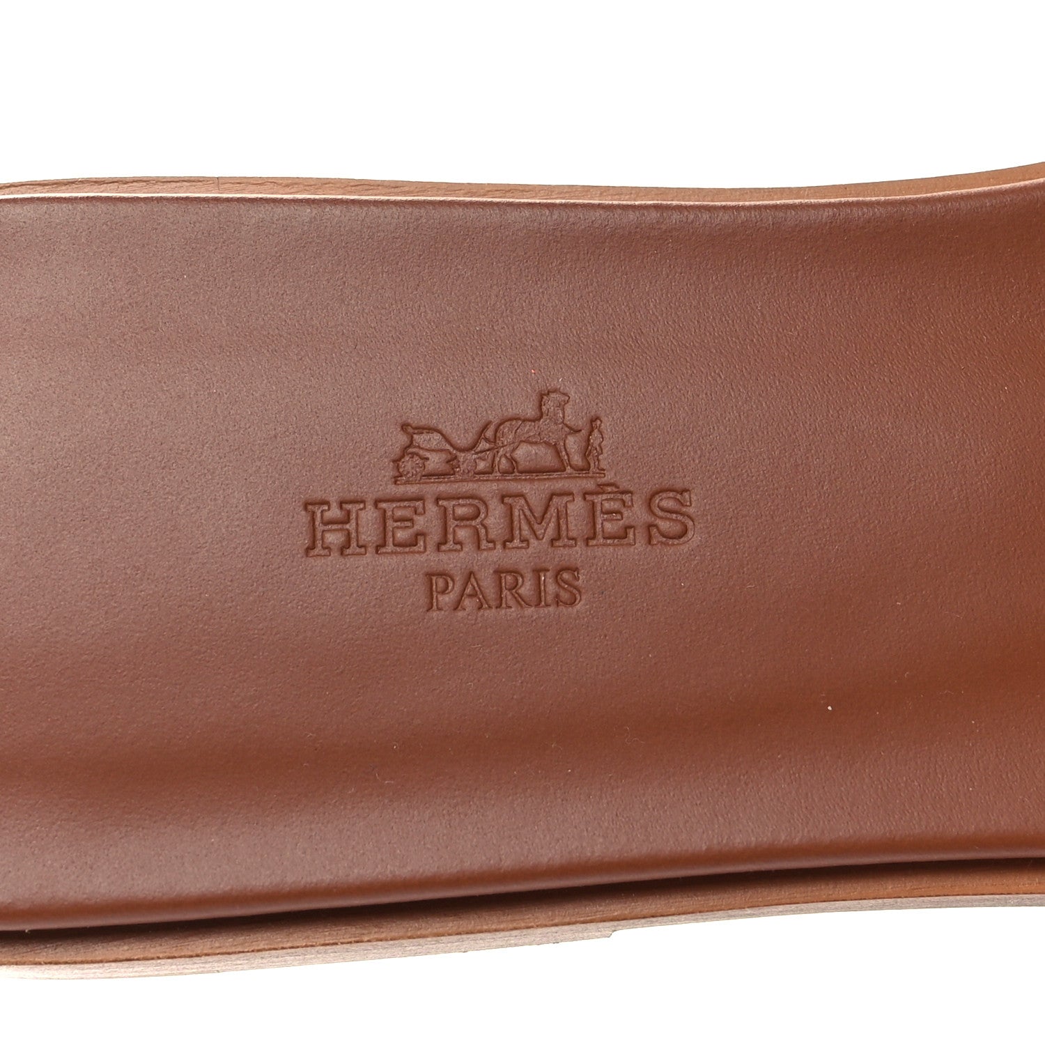 Hermes Box Calfskin Oran Sandals 38 Gold 8 of 9