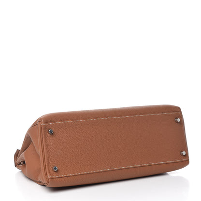 Hermes Togo Kelly Retourne 35 Gold 4 of 16