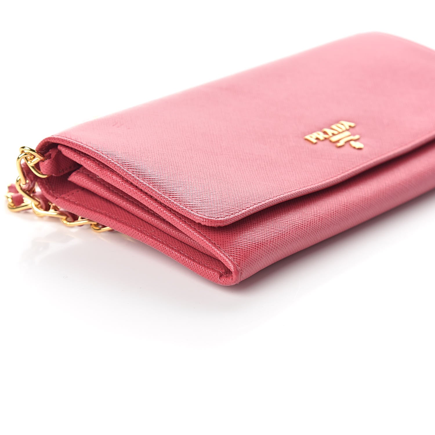 Prada Saffiano Metal Oro Chain Wallet Tamaris 8 of 9