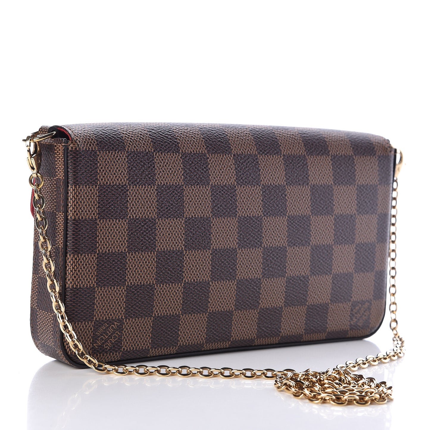 Damier Ebene Pochette Felicie Chain Wallet