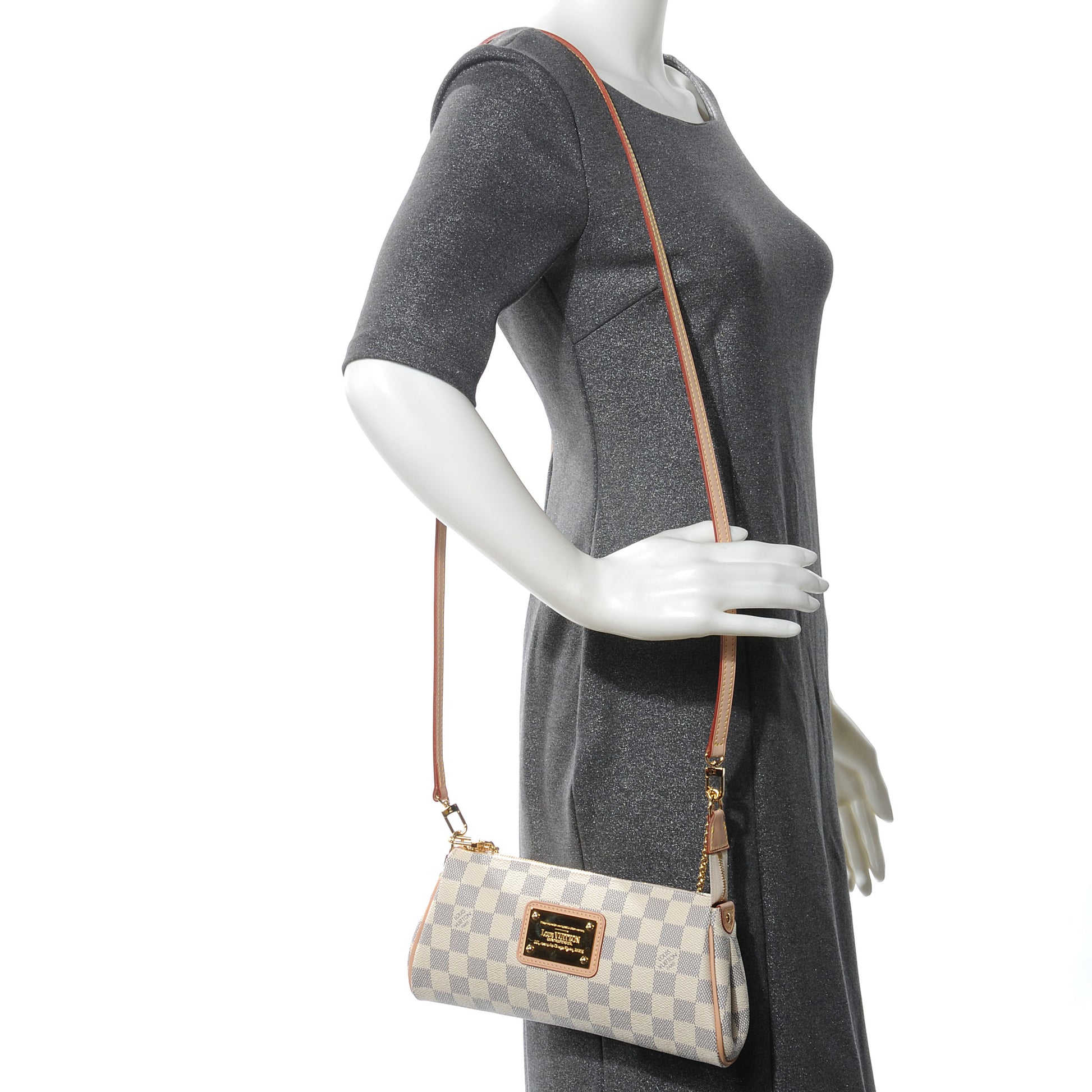 Louis Vuitton Damier Azur Eva Clutch 2 of 9