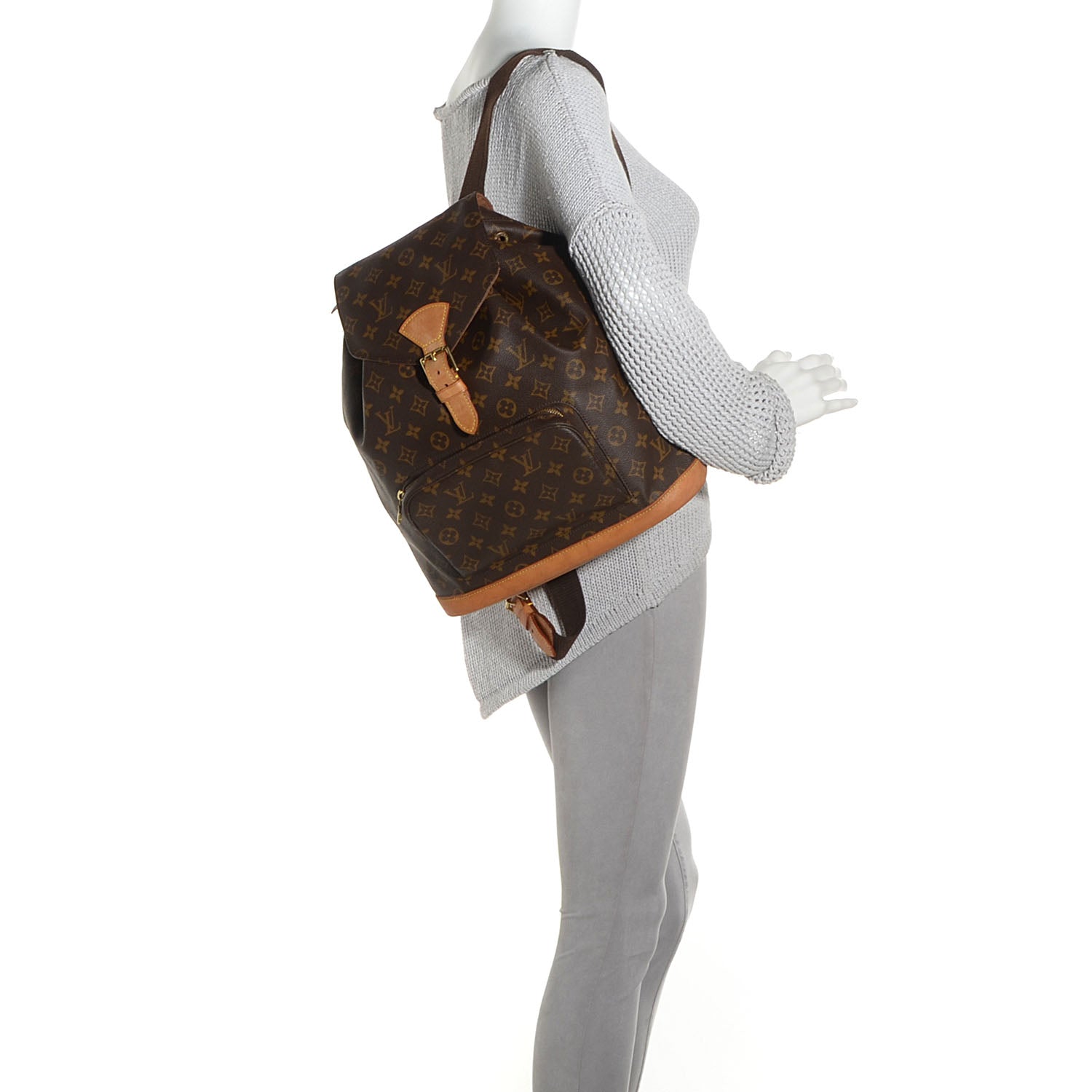 Louis Vuitton Monogram Montsouris GM Backpack 2 of 8