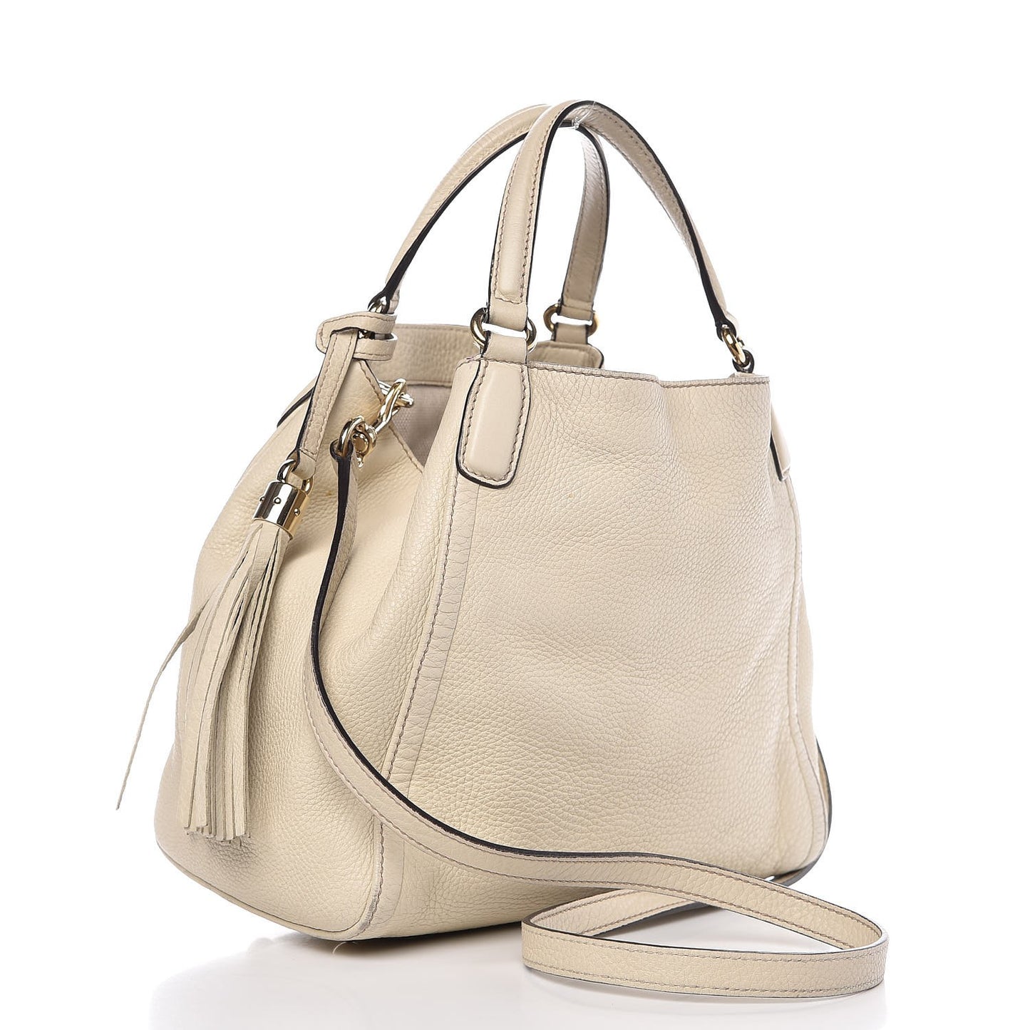 Cellarius Calfskin Small Soho Shoulder Bag Mystic White