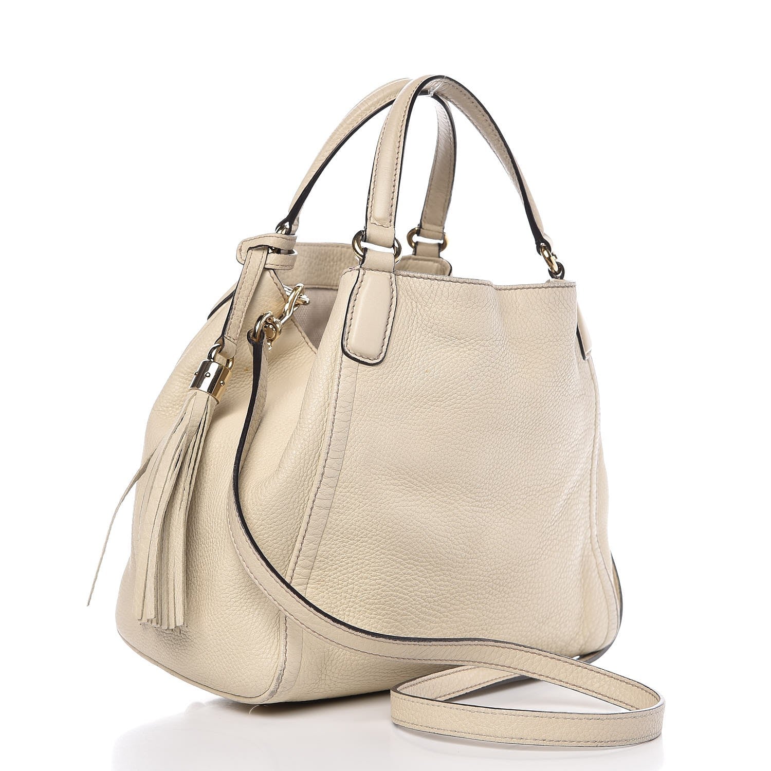 Gucci Cellarius Calfskin Small Soho Shoulder Bag Mystic White 4 of 8