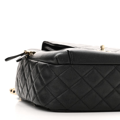 Chanel Caviar Quilted Medium Zip Around Backpack Black 9 of 10