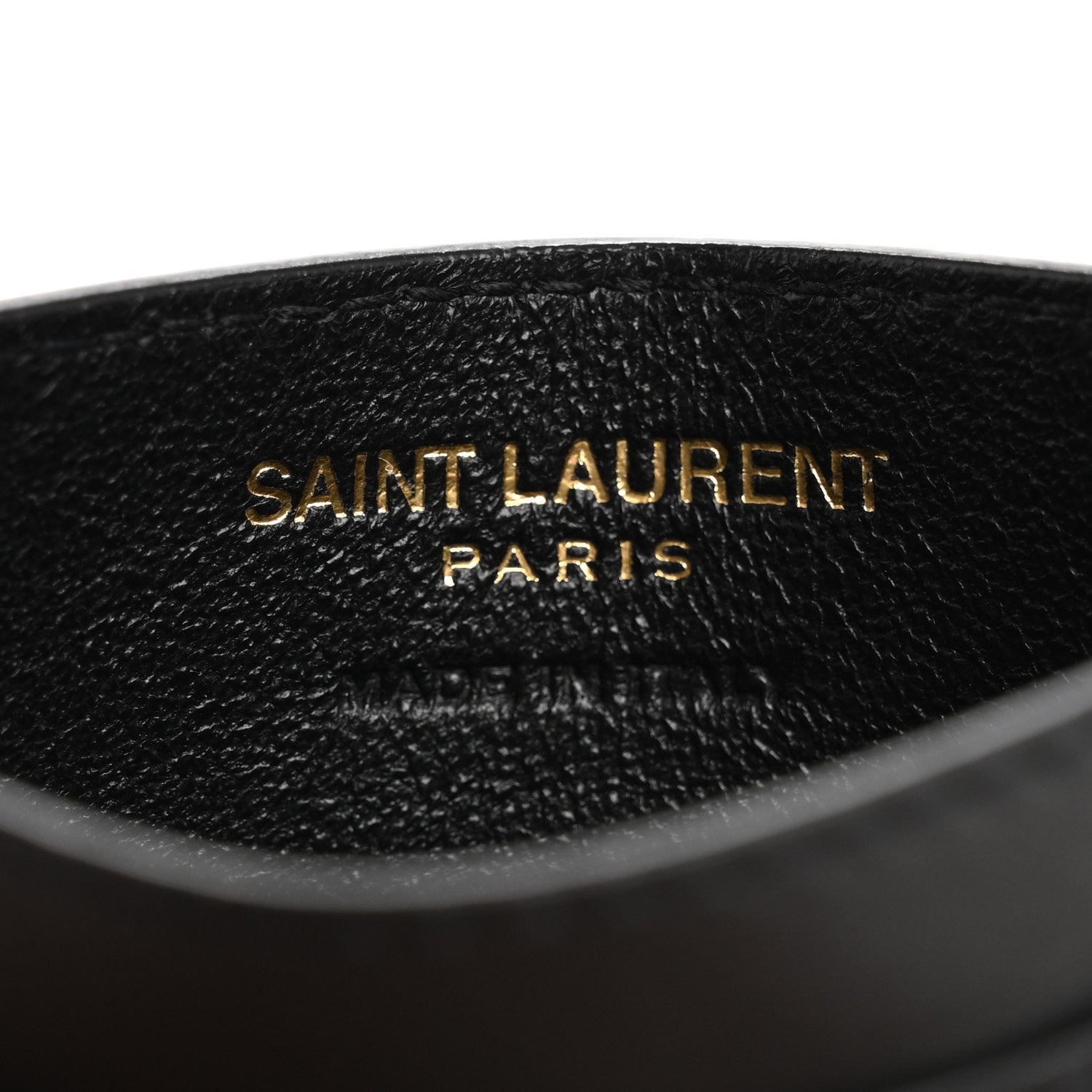 Saint Laurent Patent Monogram Credit Card Case Tortoiseshell 6 of 11