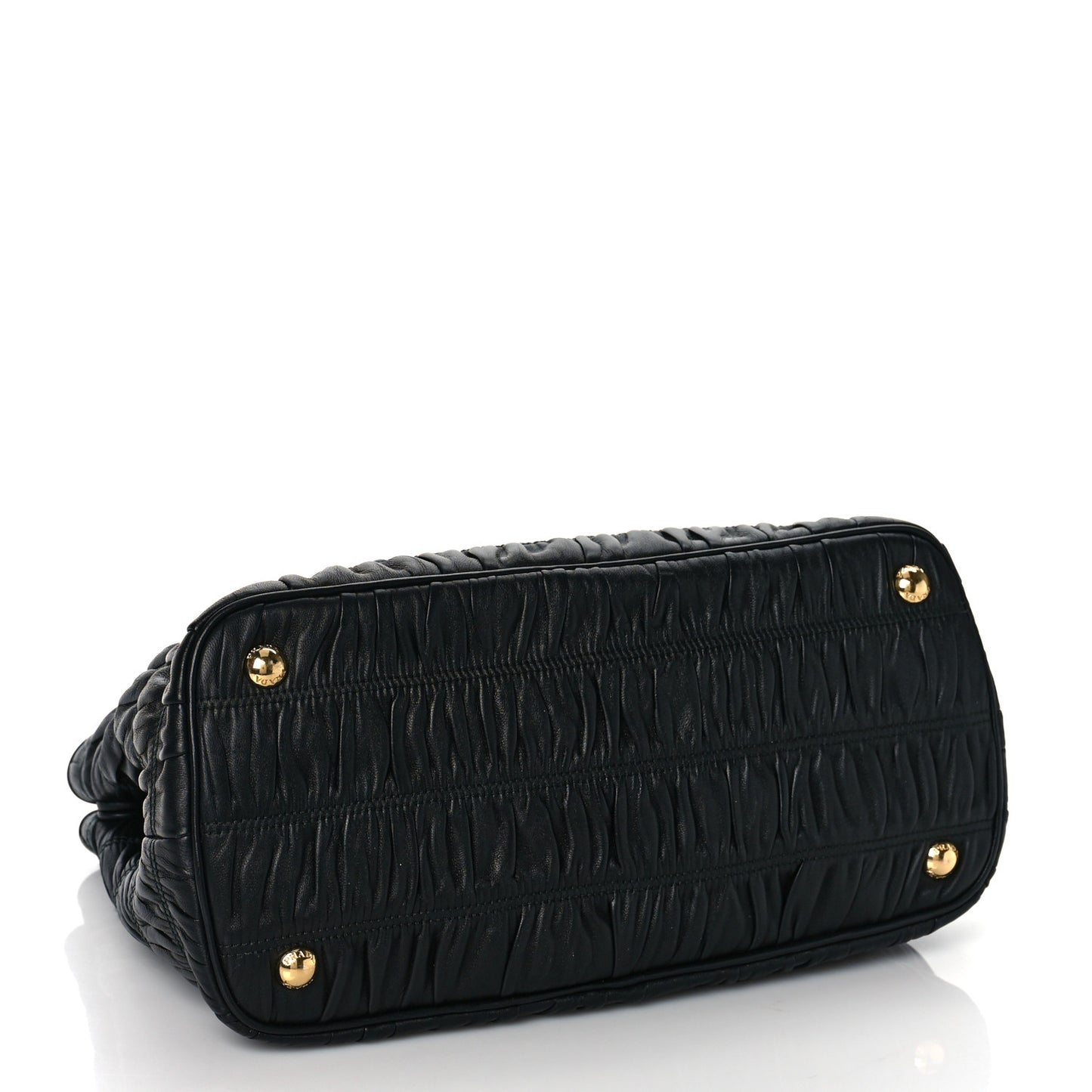Nappa Gaufre Tote Black