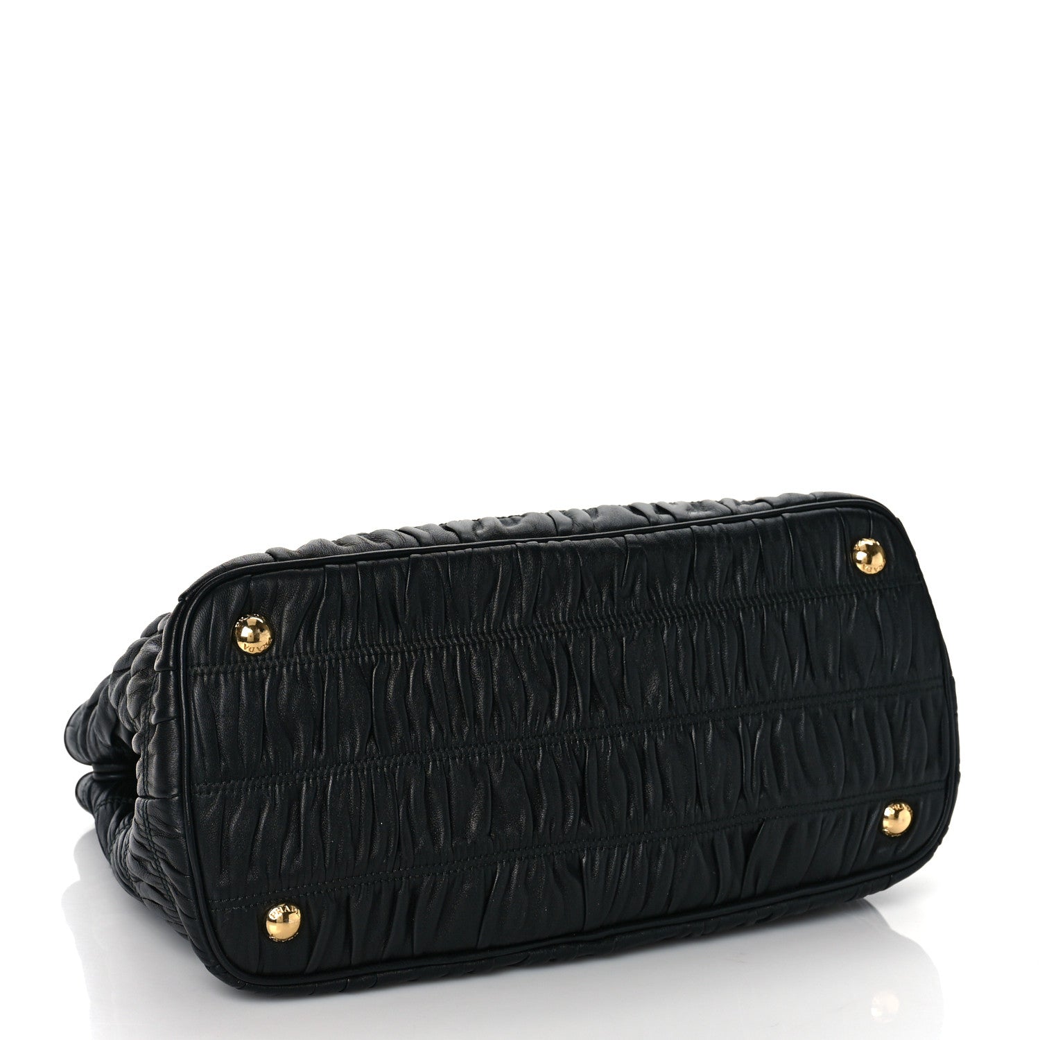 Prada Nappa Gaufre Tote Black 3 of 7