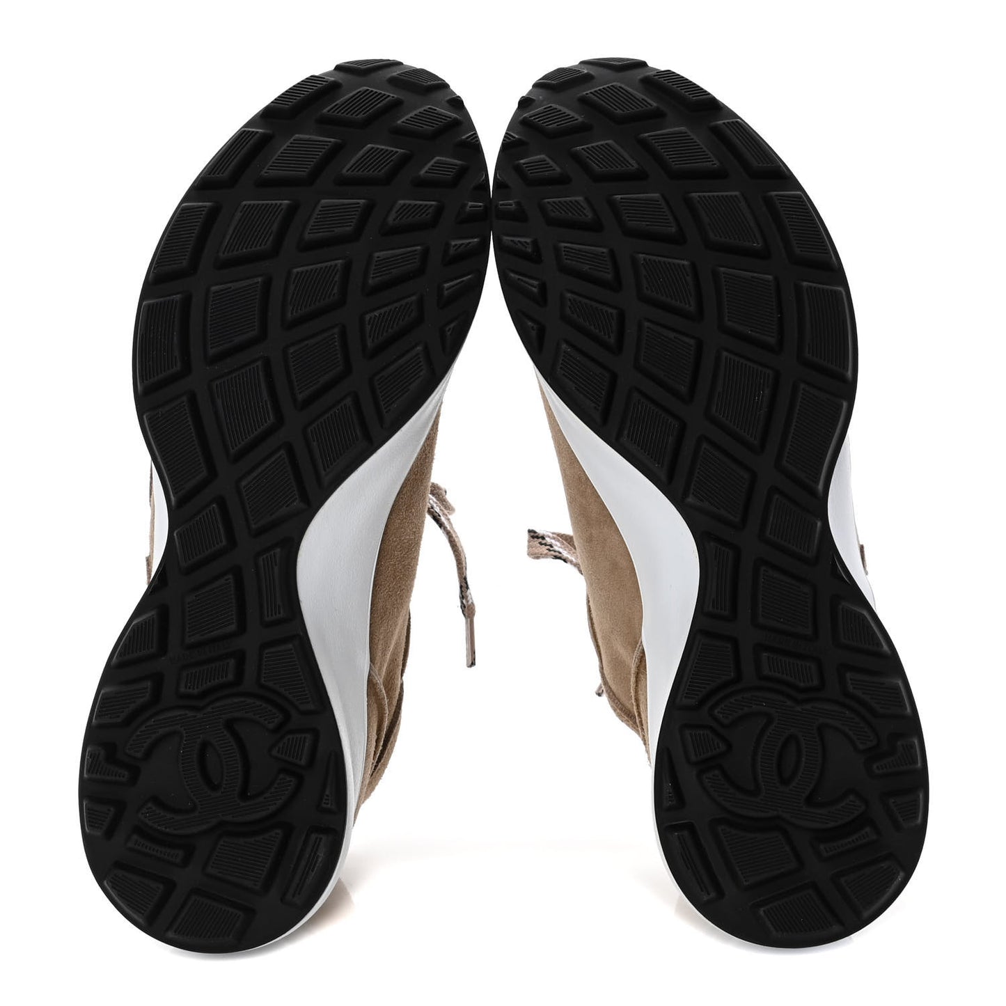 Suede Goatskin CC Sneakers 38 Dark Beige