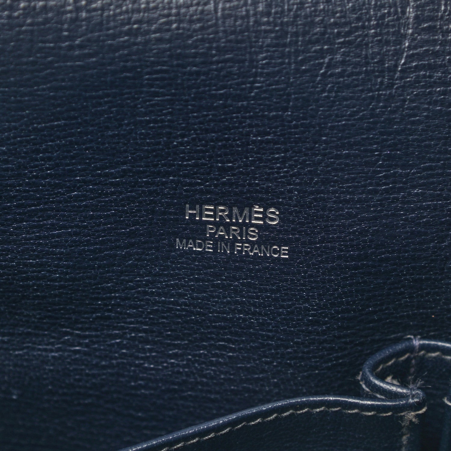 Hermes Taurillon Clemence Eclat Jypsiere 34 Etain Bleu Indigo 6 of 10