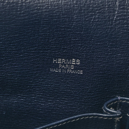 Hermes Taurillon Clemence Eclat Jypsiere 34 Etain Bleu Indigo 6 of 10