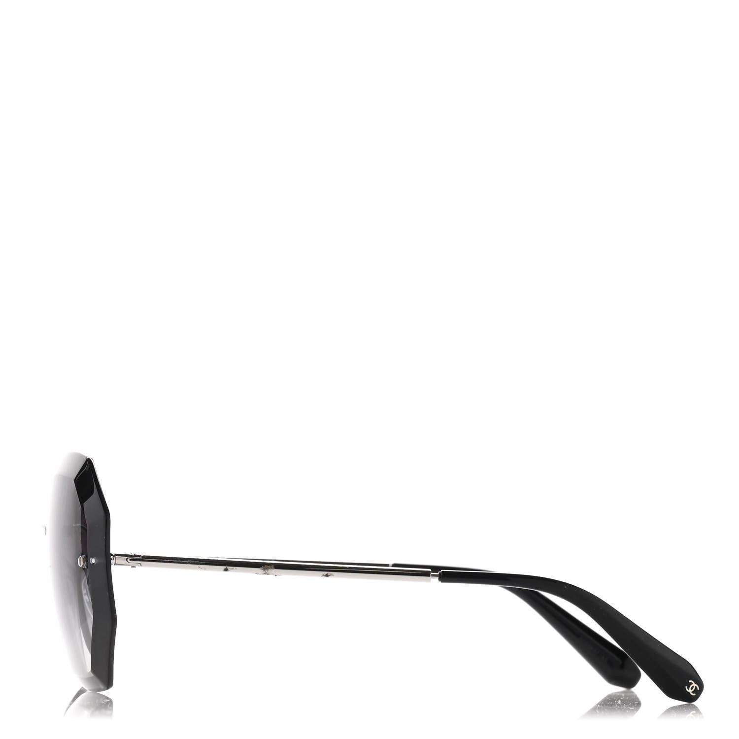 Chanel Metal Spring Round Sunglasses 4220 Silver 3 of 9