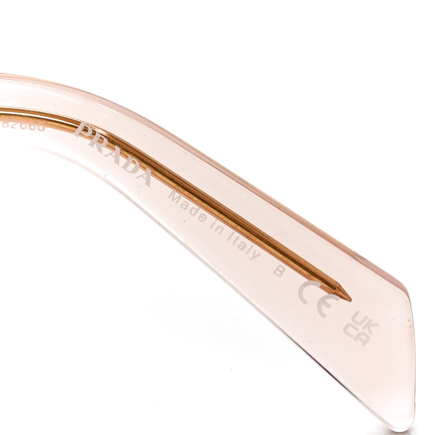 Acetate Symbole Sunglasses SPR 17W Transparent Pink