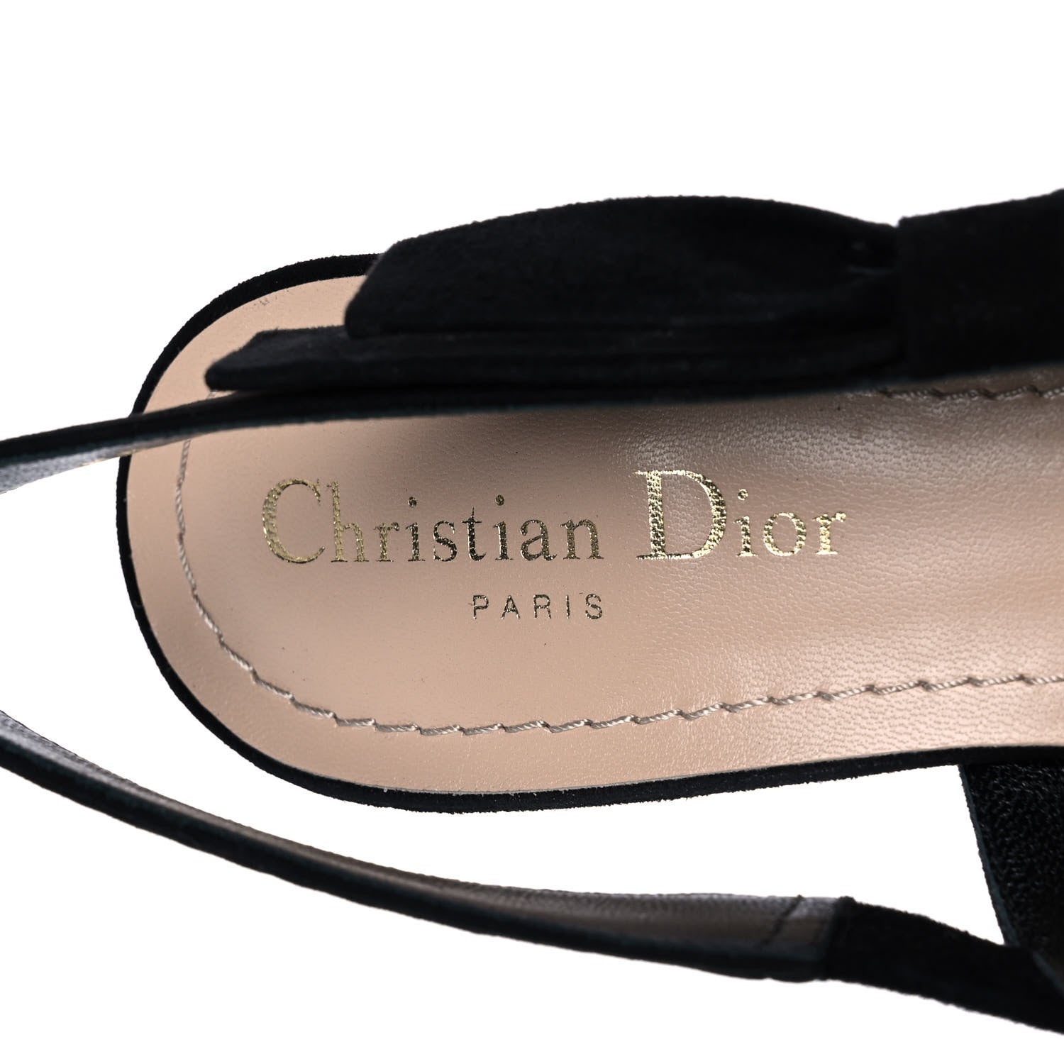 Christian Dior Embroidered Calfskin Beaded Sweet D Sling-Back Pumps 37.5 Multicolor 7 of 12