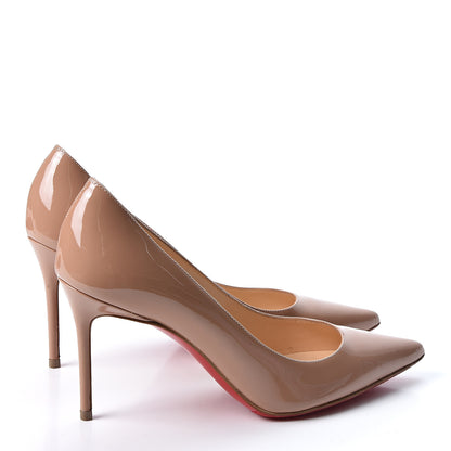 Christian Louboutin Patent Decollete 554 85 Pumps 35.5 Nude 4 of 10