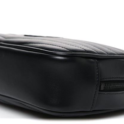Saint Laurent Calfskin Matelasse Monochrome Monogram Mini Lou Camera Bag Black 10 of 10
