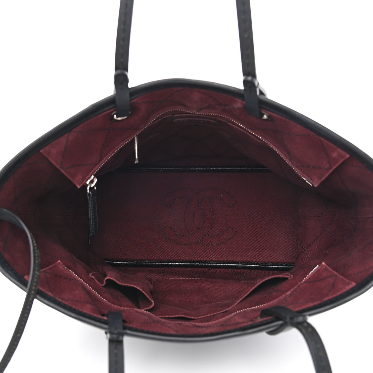Chanel Grained Calfskin Shopping Fever Tote Black 6 of 14