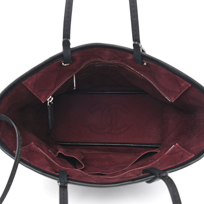 Chanel Grained Calfskin Shopping Fever Tote Black 6 of 14