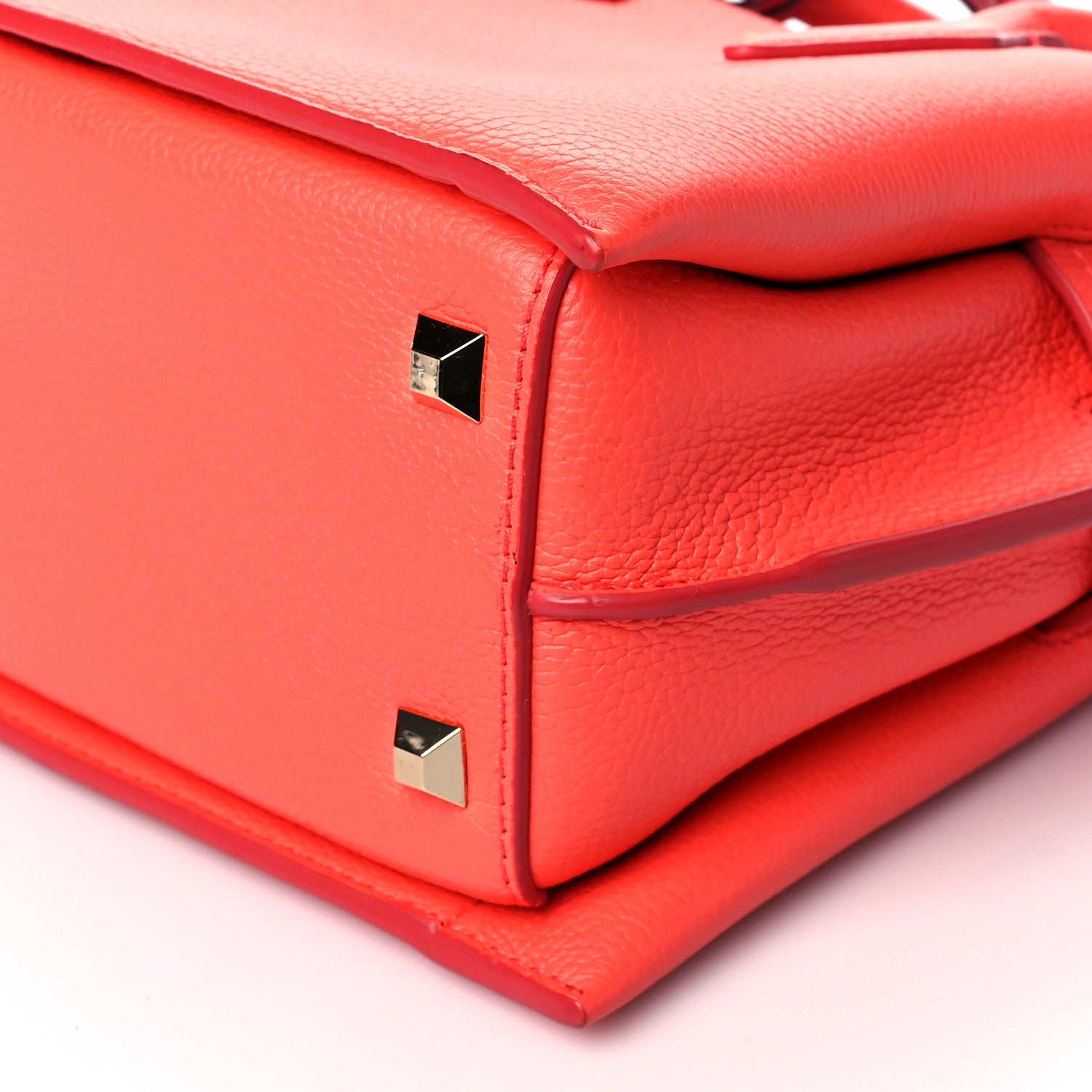 MCM Grained Calfskin Mini Neo Milla Tote Coral 9 of 9