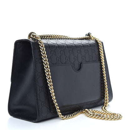 Gucci Guccissima Medium Padlock Shoulder Bag Black 3 of 12