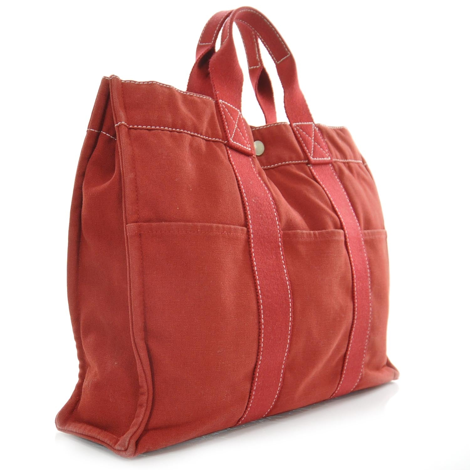 Hermes Canvas Fourre Tout MM Red 3 of 9