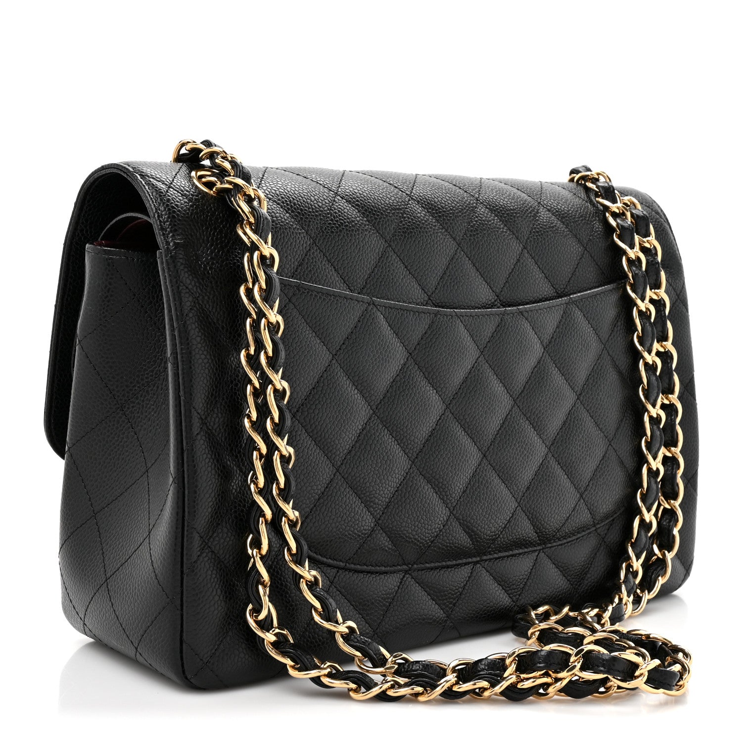 Chanel Caviar Quilted Jumbo Double Flap Black 3 of 11